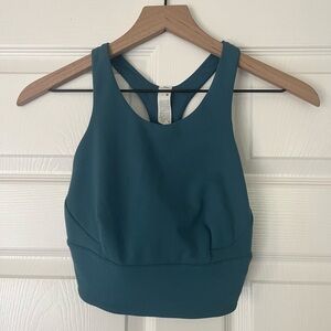 LULULEMON Size 6 Long Line Sports Bra in Teal